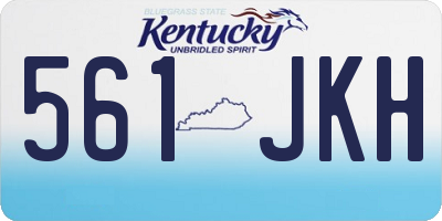 KY license plate 561JKH