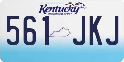 KY license plate 561JKJ