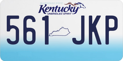 KY license plate 561JKP