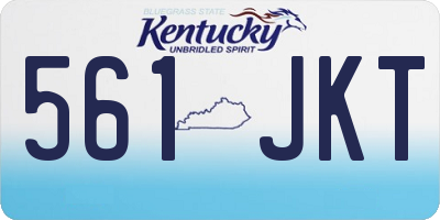 KY license plate 561JKT