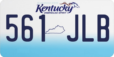 KY license plate 561JLB