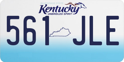 KY license plate 561JLE