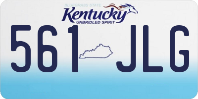 KY license plate 561JLG