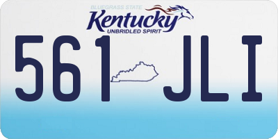 KY license plate 561JLI