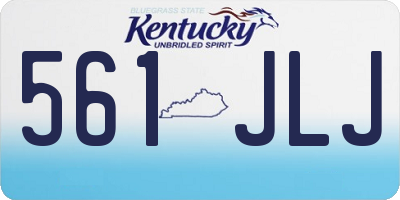 KY license plate 561JLJ