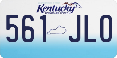 KY license plate 561JLO