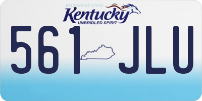 KY license plate 561JLU