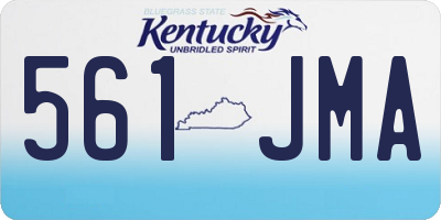 KY license plate 561JMA