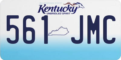 KY license plate 561JMC