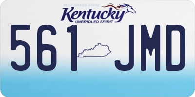 KY license plate 561JMD