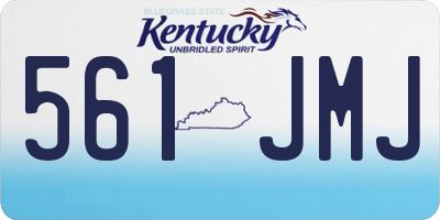 KY license plate 561JMJ