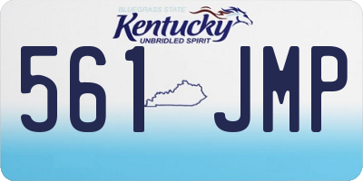 KY license plate 561JMP