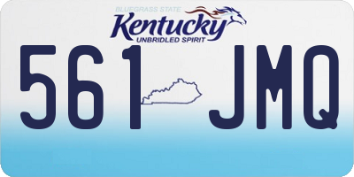 KY license plate 561JMQ