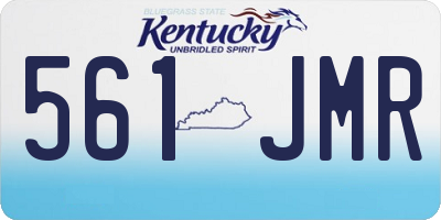 KY license plate 561JMR