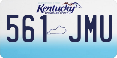 KY license plate 561JMU