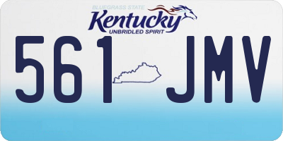 KY license plate 561JMV