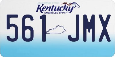KY license plate 561JMX