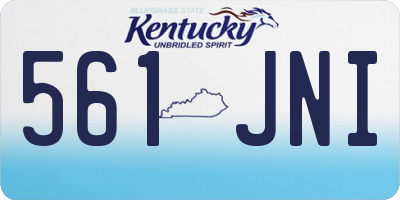 KY license plate 561JNI