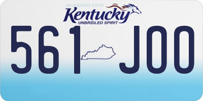 KY license plate 561JOO