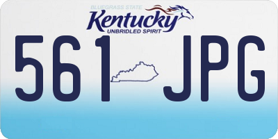 KY license plate 561JPG