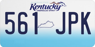 KY license plate 561JPK