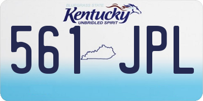 KY license plate 561JPL