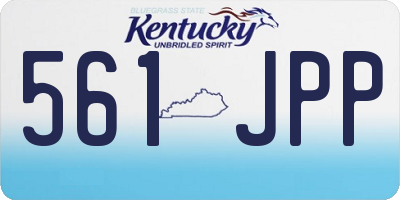 KY license plate 561JPP