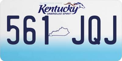 KY license plate 561JQJ