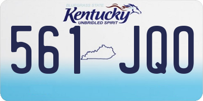 KY license plate 561JQO