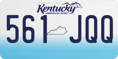 KY license plate 561JQQ