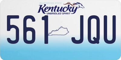 KY license plate 561JQU