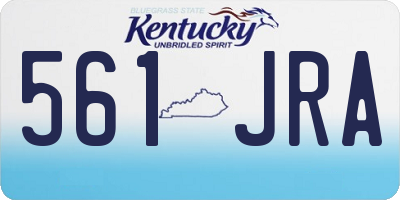 KY license plate 561JRA