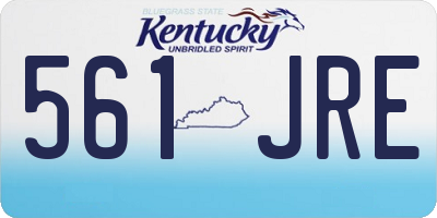 KY license plate 561JRE