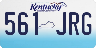 KY license plate 561JRG