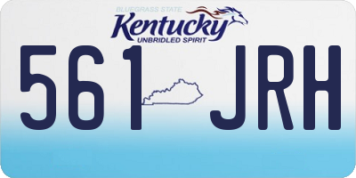 KY license plate 561JRH