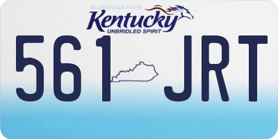 KY license plate 561JRT