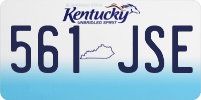 KY license plate 561JSE