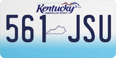 KY license plate 561JSU