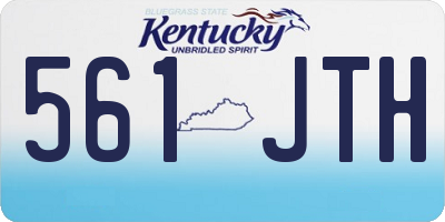 KY license plate 561JTH