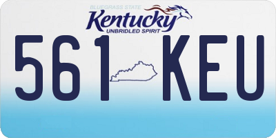 KY license plate 561KEU
