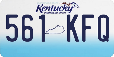 KY license plate 561KFQ