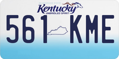 KY license plate 561KME