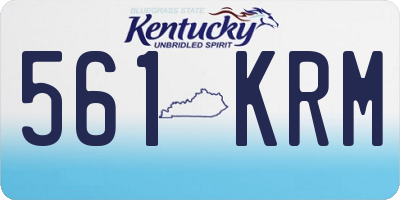 KY license plate 561KRM