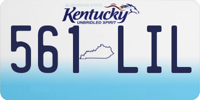 KY license plate 561LIL