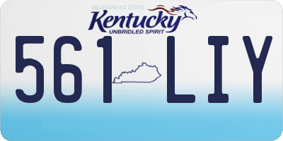 KY license plate 561LIY