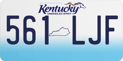 KY license plate 561LJF