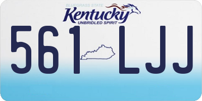 KY license plate 561LJJ