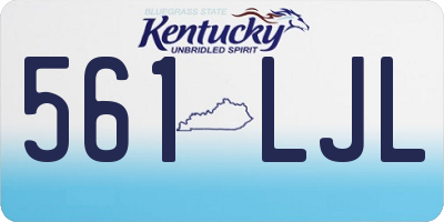 KY license plate 561LJL