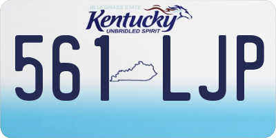 KY license plate 561LJP