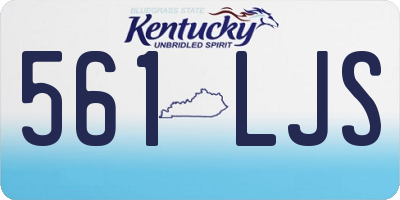 KY license plate 561LJS